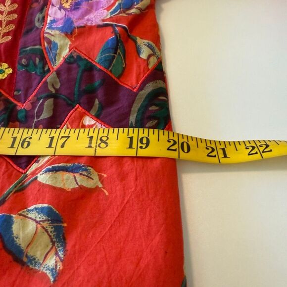 Vintage Coldwater Creek Patchwork, Embroidered Jacket Sz M Artsy, Cottagecore - Picture 10 of 16